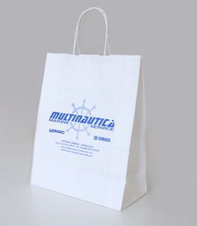 Realizzazione MULTINAUTICA - buste in carta economiche manici in carta ritorta