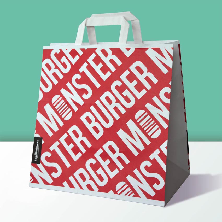 Realizzazione MONSTER BURGER - buste in carta economiche take away